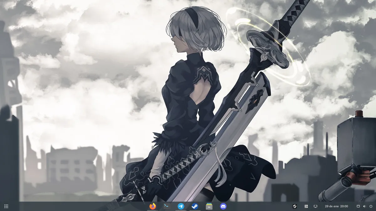 Escritorio GNOME con Evergreen