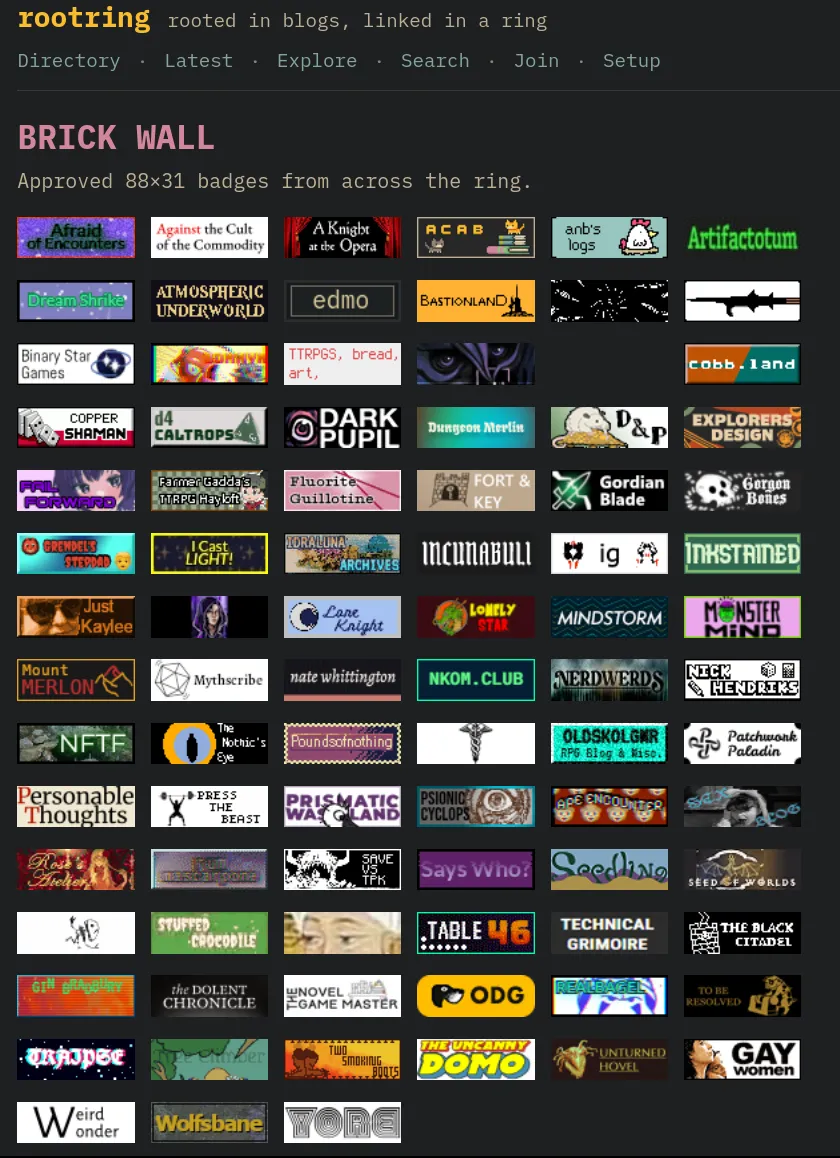 screenshot of the brick wall