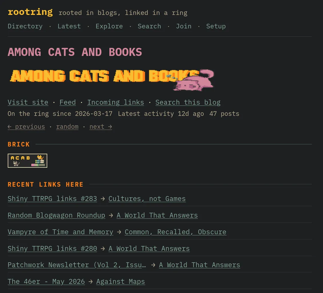 screenshot of blog details page