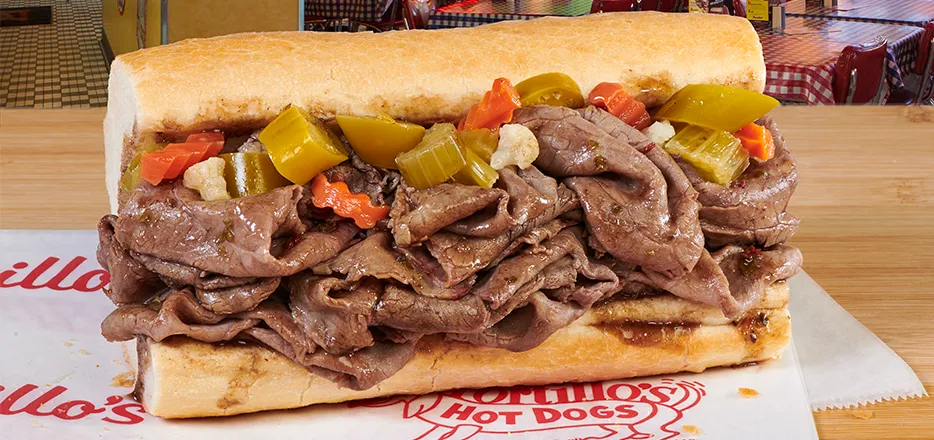 Portillo's Italian Beef Sandwich