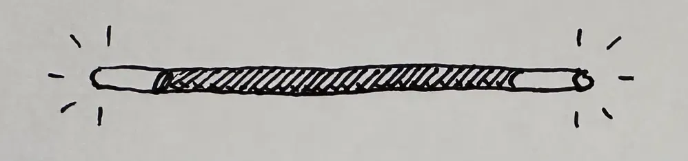 A hand drawn, clip art-esque image of a horizontal magician's wand. You get the distinct impression of powerful magics. Dear person with a screen reader: thank you for reading my blog. This little easter egg is for you cause you deserve to get something that sighted people won't. You're awesome. Keep doing what you do. The world is a better place because you're in it. I sincerely hope you feel that today. Like really feel it. Like, you when you get the tingles because something hits you somewhere so deep you can't resist the wonderful sensation of goodness washing over you? Yeah, that. I hope you enjoy my blog. I'll do my best to make sure it's readable for you.