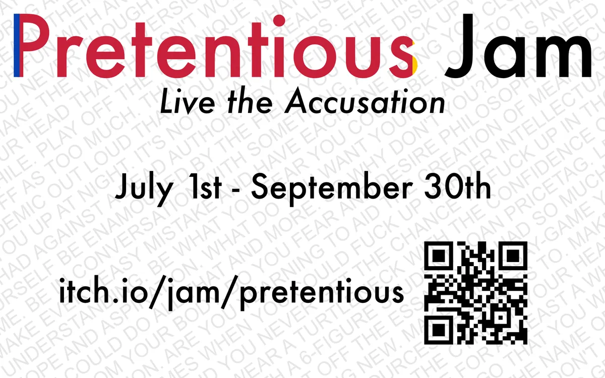 A card for pretentious jam