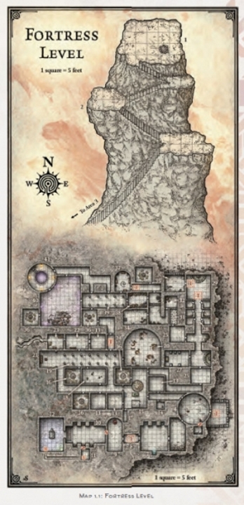 Sunless Citadel Fortress Level Map