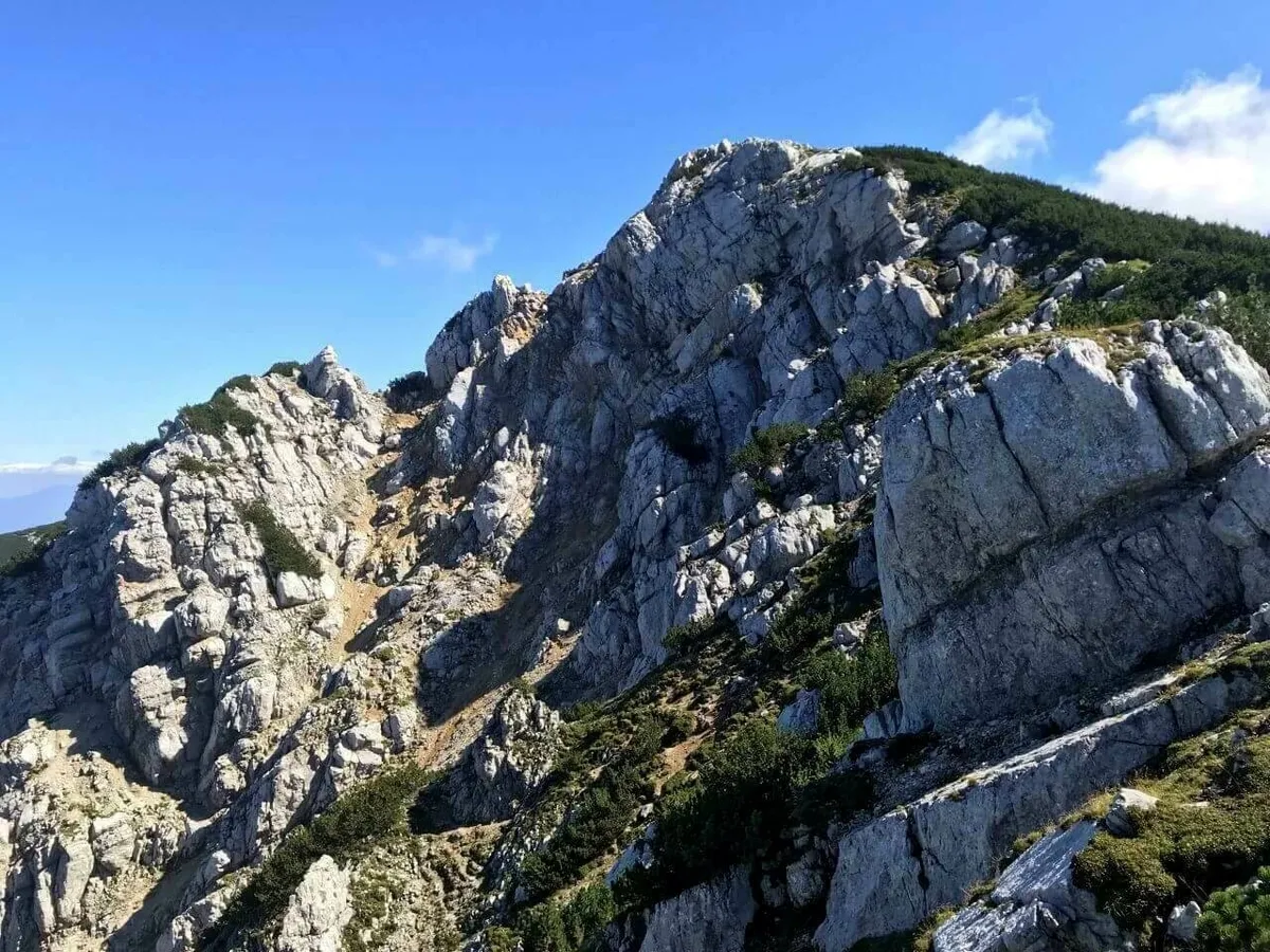 Ausblick beim Aufstieg zur Feistritzer Spitze