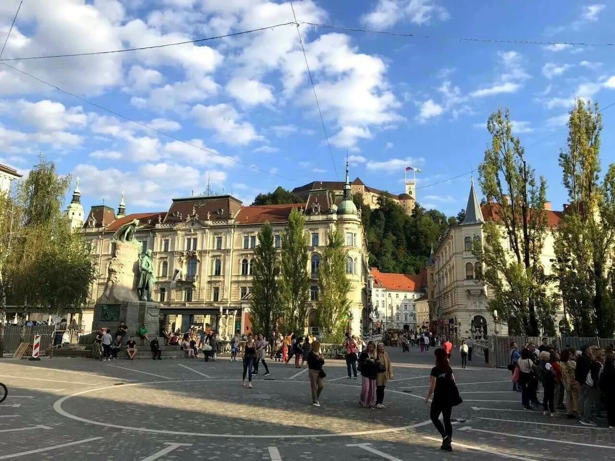 Ljubljana, Blick auf die Burg