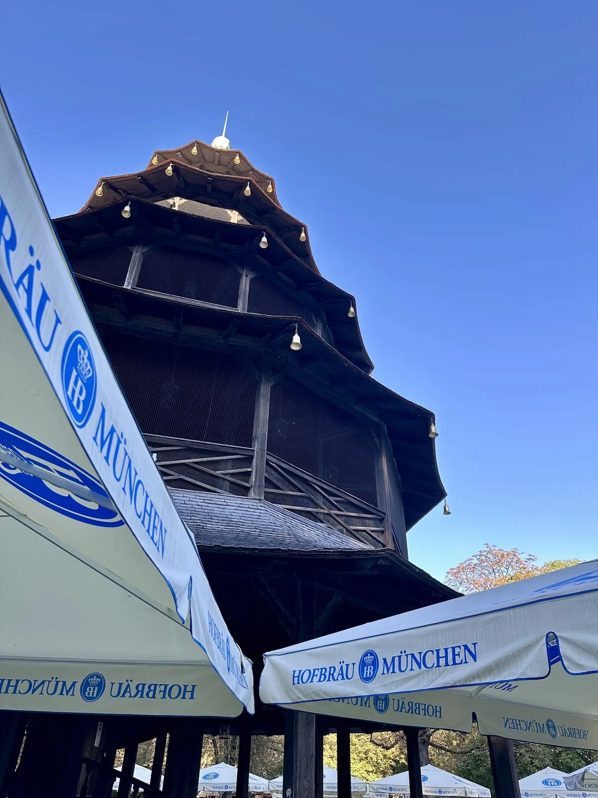 Der Chinesische Turm in München.