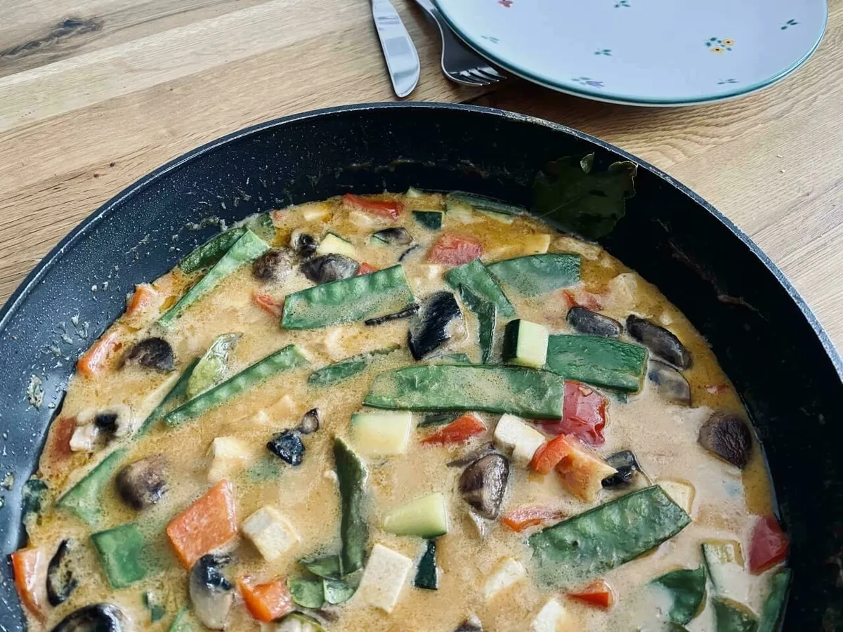 Leckeres selbst gemachtes Thai-Curry