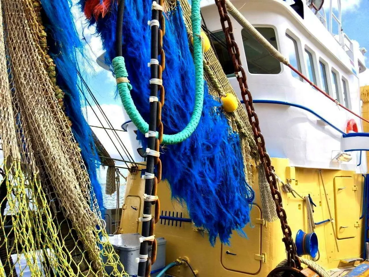 Fischkutter in einem holländischen Hafen