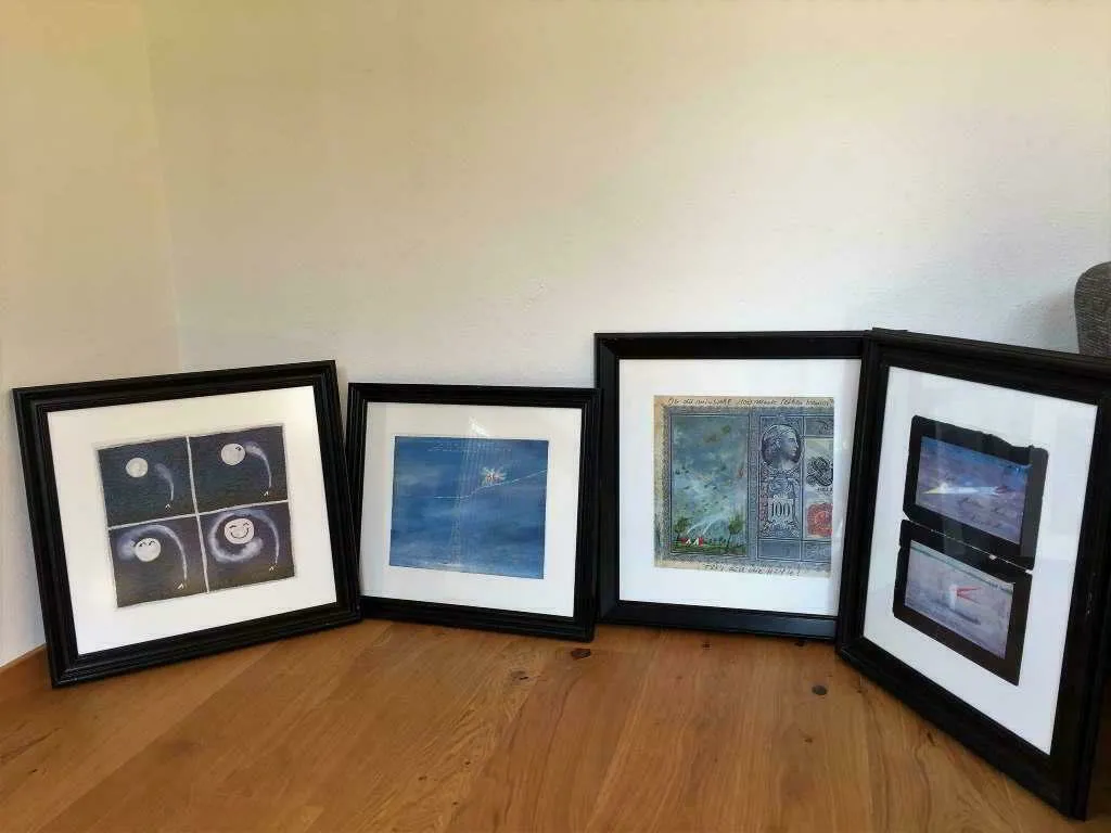 Flohmarktfund, Siebdrucke des Künstlers Peter-Torsten Schulz