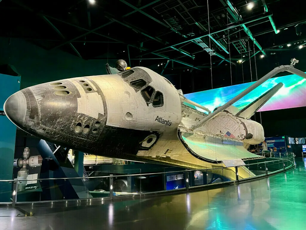Original Space Shuttle Atlantis im Kennedy Space Center in Florida.