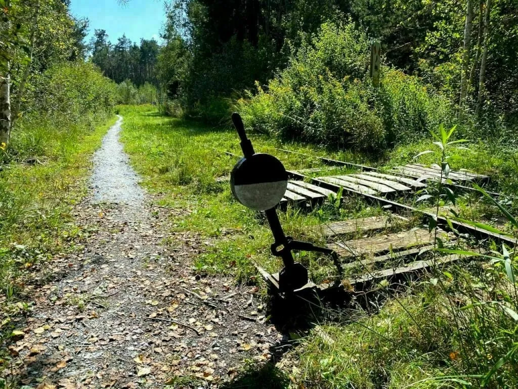 Manuelle Weiche am Raublinger Moor