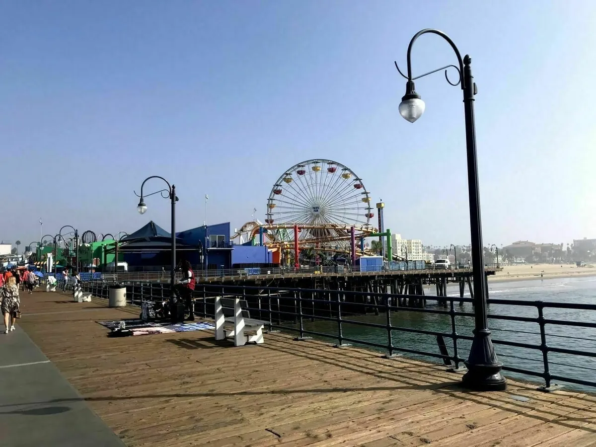 Blick auf den Malibu-Pier