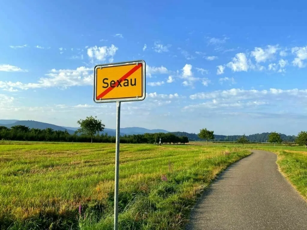 Ortsausgangsschild Sexau