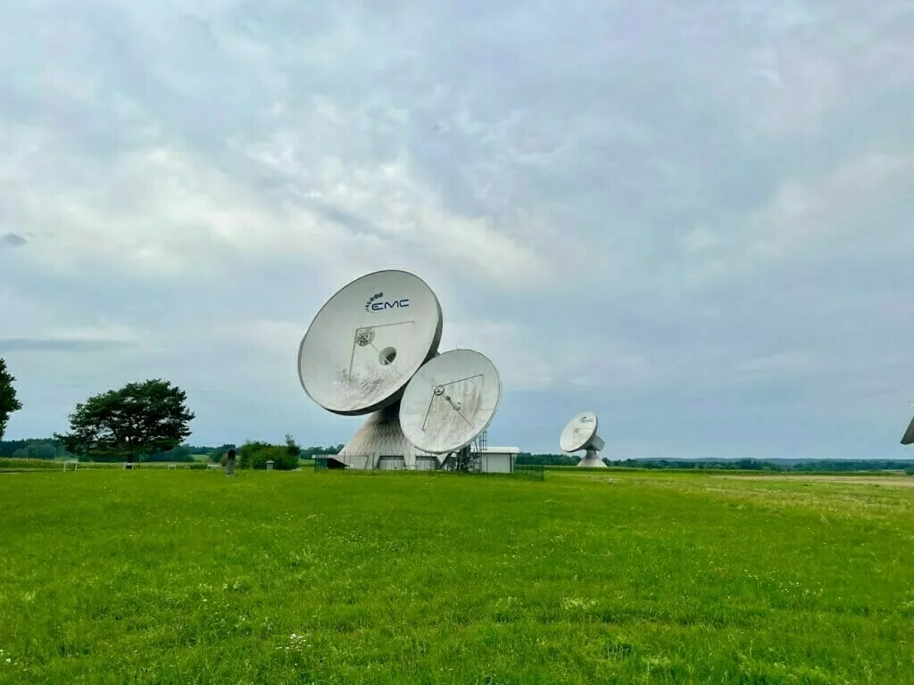 Empfangsstationen der Erdfunkstelle Raistling.