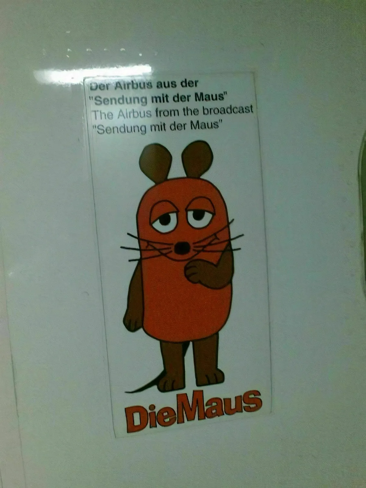 Der Lufthansa-Airbus von der Sendung mit der Maus