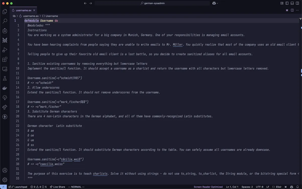 @moduledoc instructions in app file