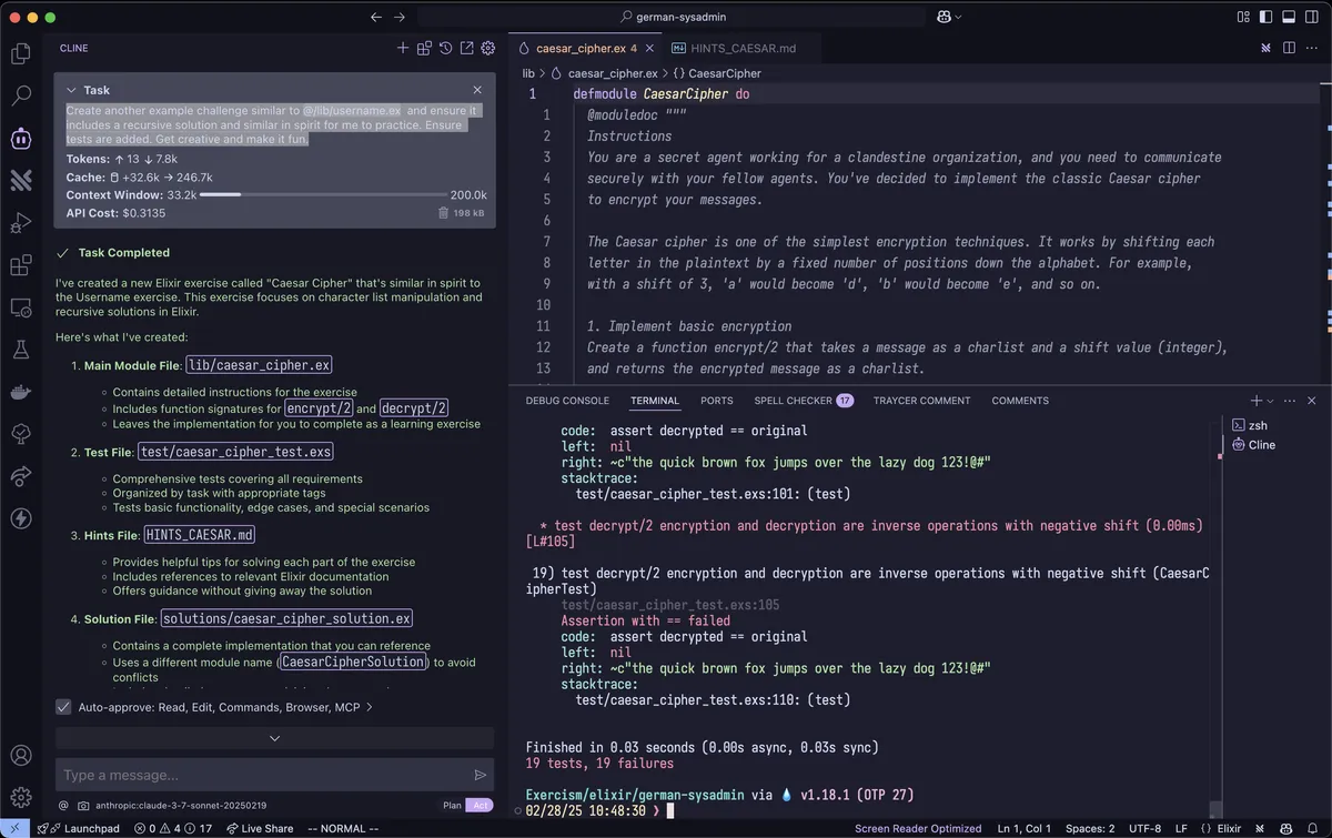 New project generated by Cline
