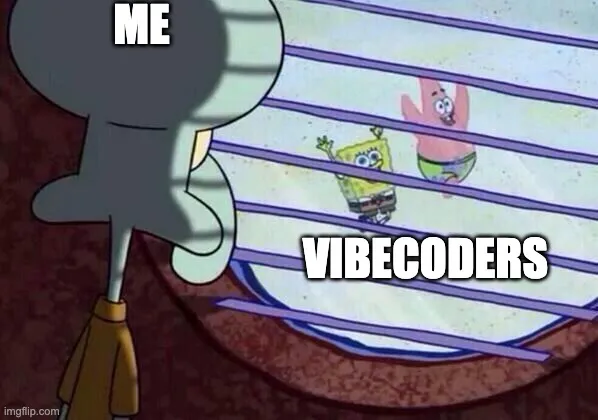 Jealous squidward meme
