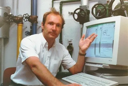 Tim at CERN in the 90s