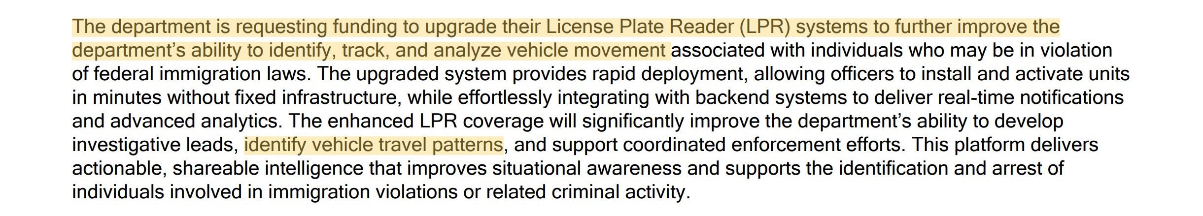 Bradenton Police Department ALPR Narrative