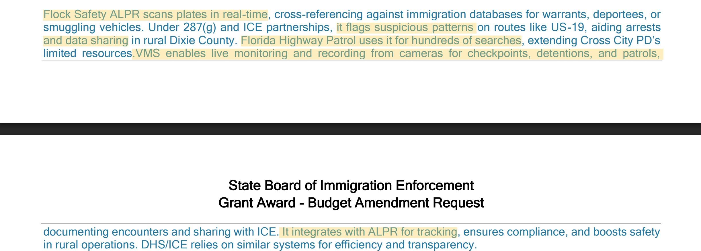 The Town of Cross City Police Department ALPR Narrative 2