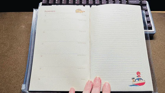 Weekly spread