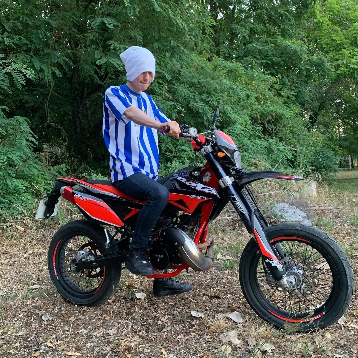 forgottengift on a dirt bike