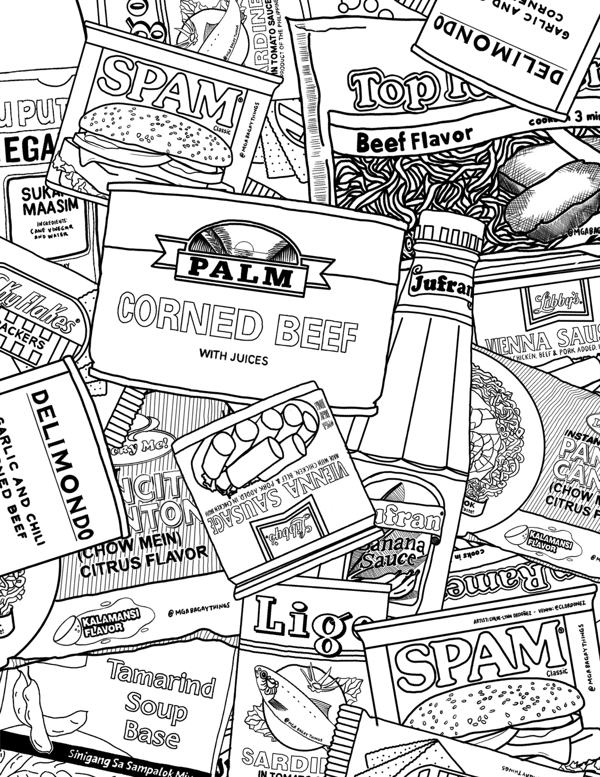 Filipino Pantry Coloring Page