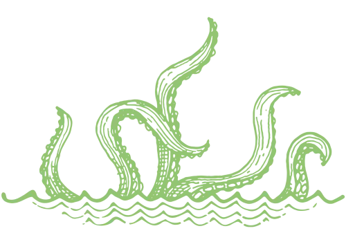 tentacles from the water