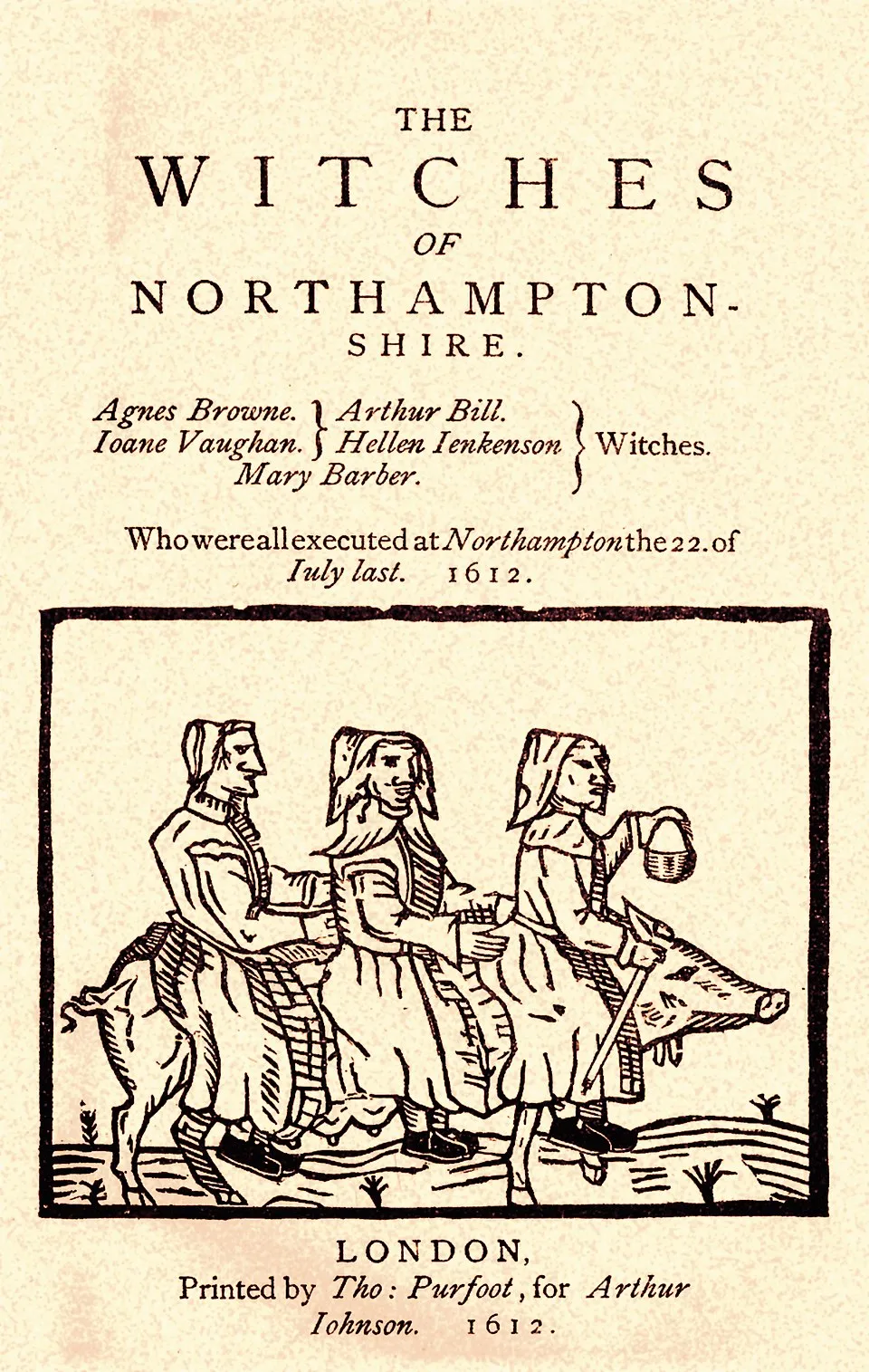 Northamptonshire witch trials poster 1612