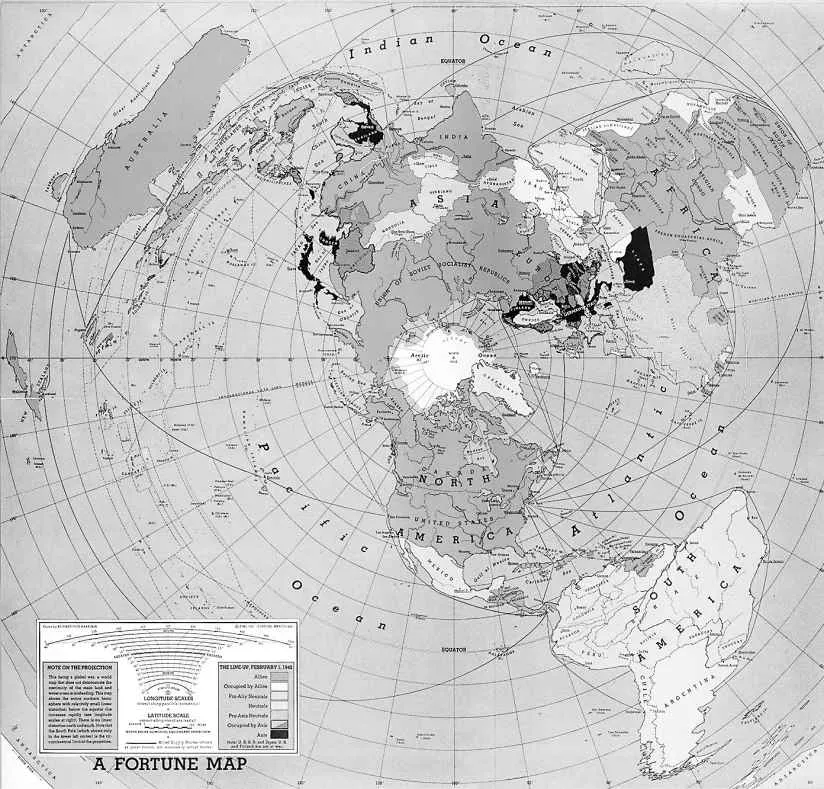 Polar azimuthal projection