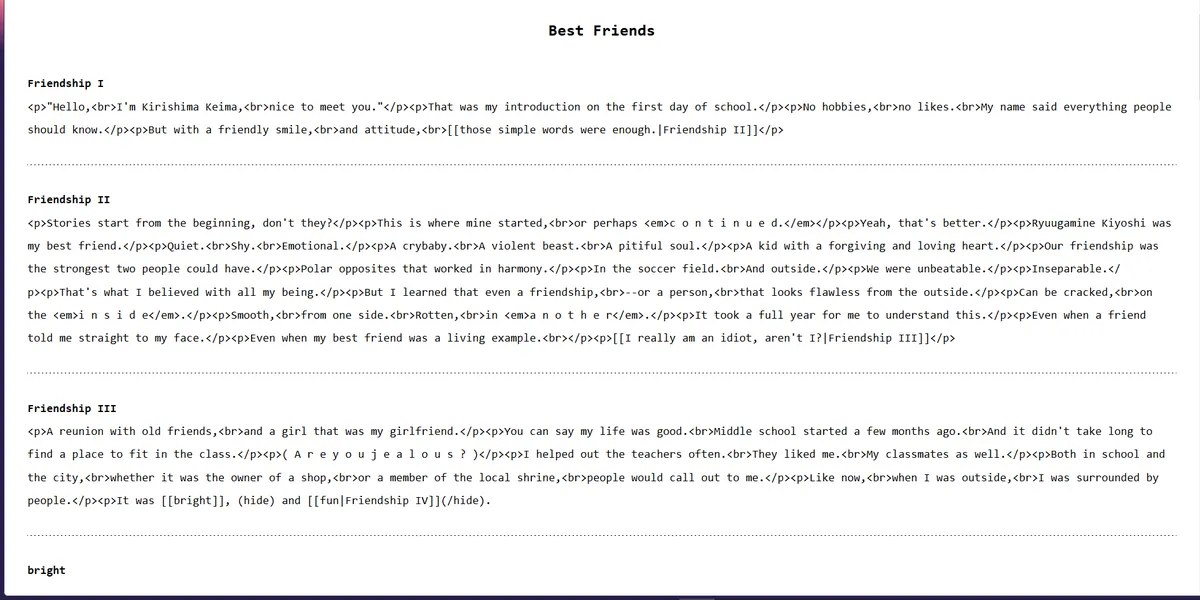 Best Friends Proofreading Mode