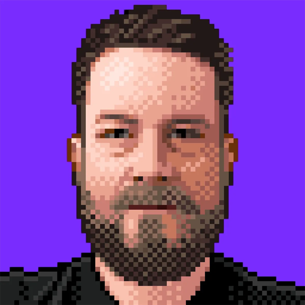 Pixel portrait of yours truly, commissioned by the nice folks at IconFactory