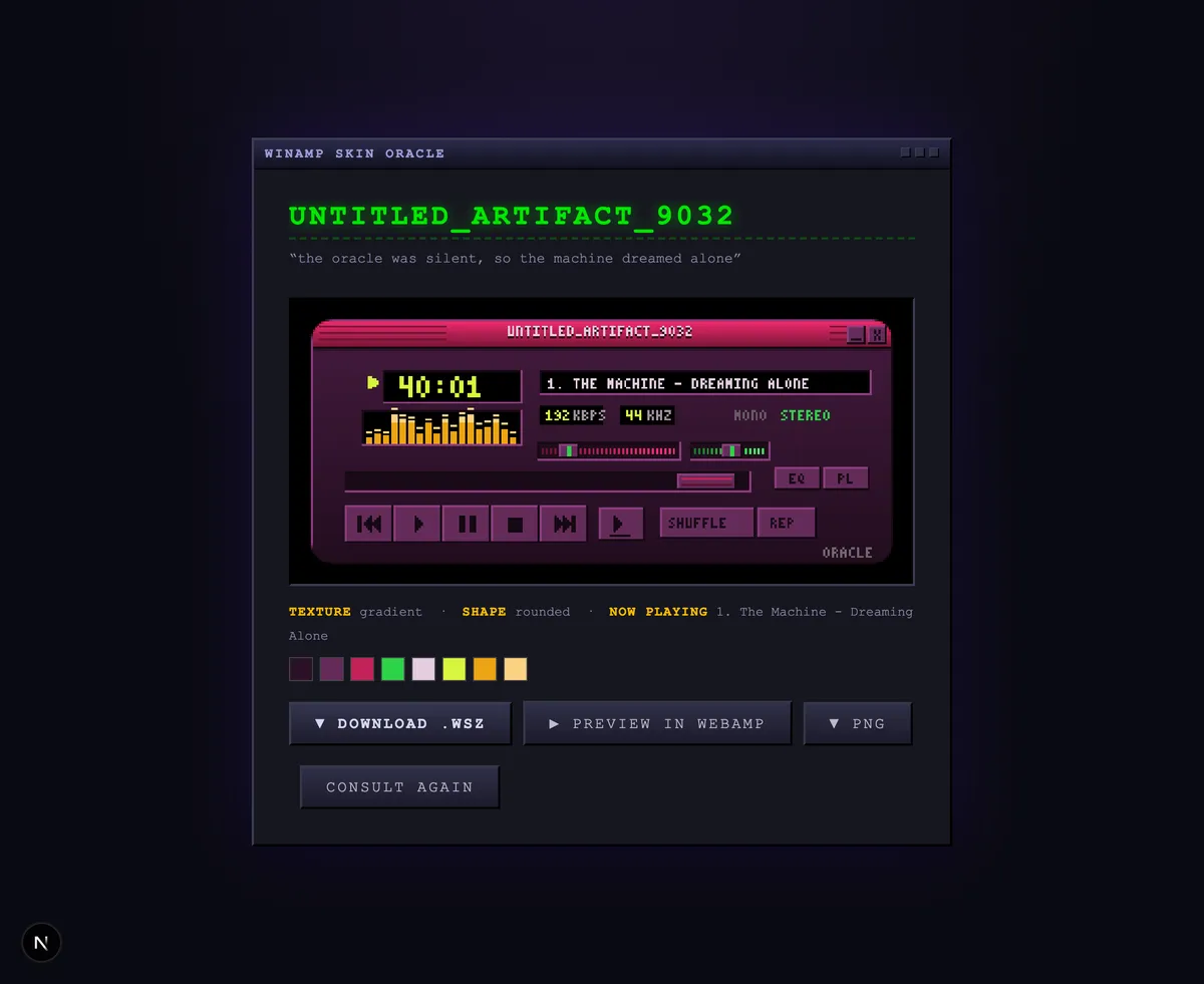 Winamp Skin Result
