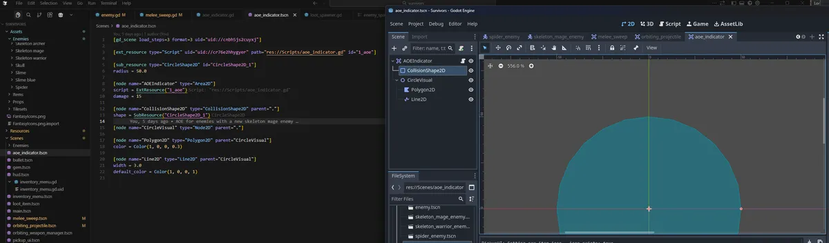 Survivors-godotscene-vs-code