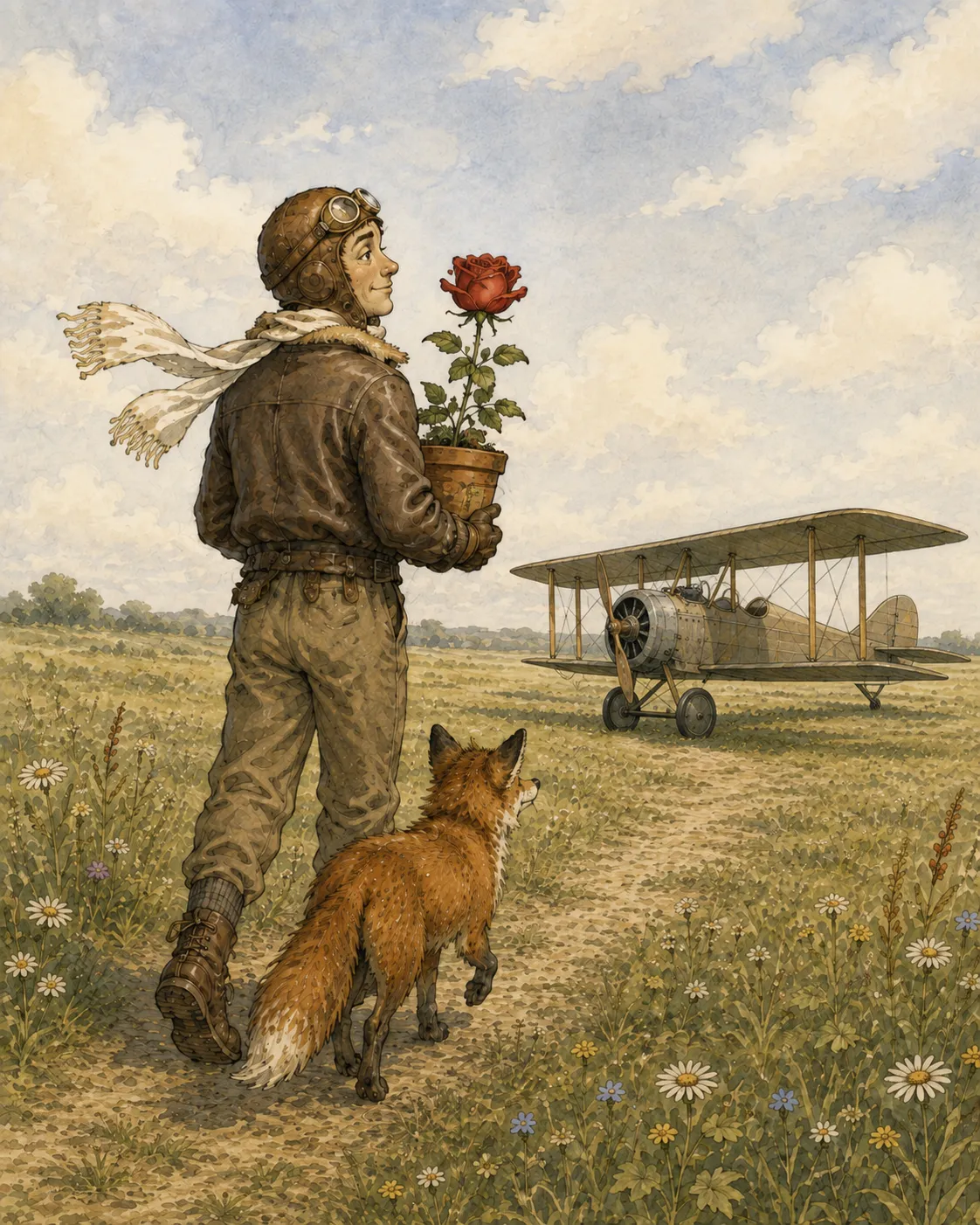 The Aviator, the Fox and the Rose