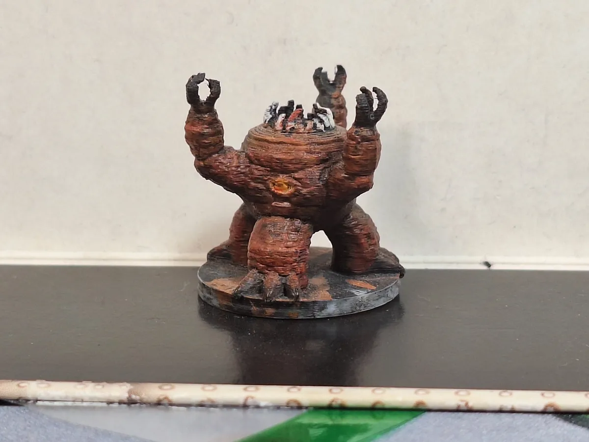 A miniature of a Xorn from Dungeons and Dragons