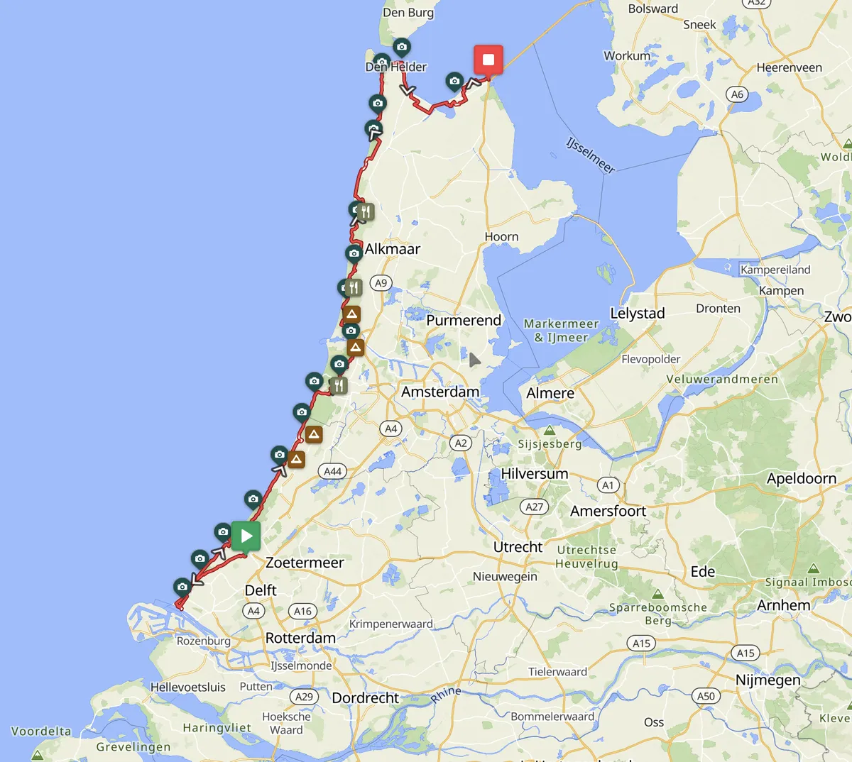 Den Haag - Hoek van Holland - Den Helder · Ride with GPS