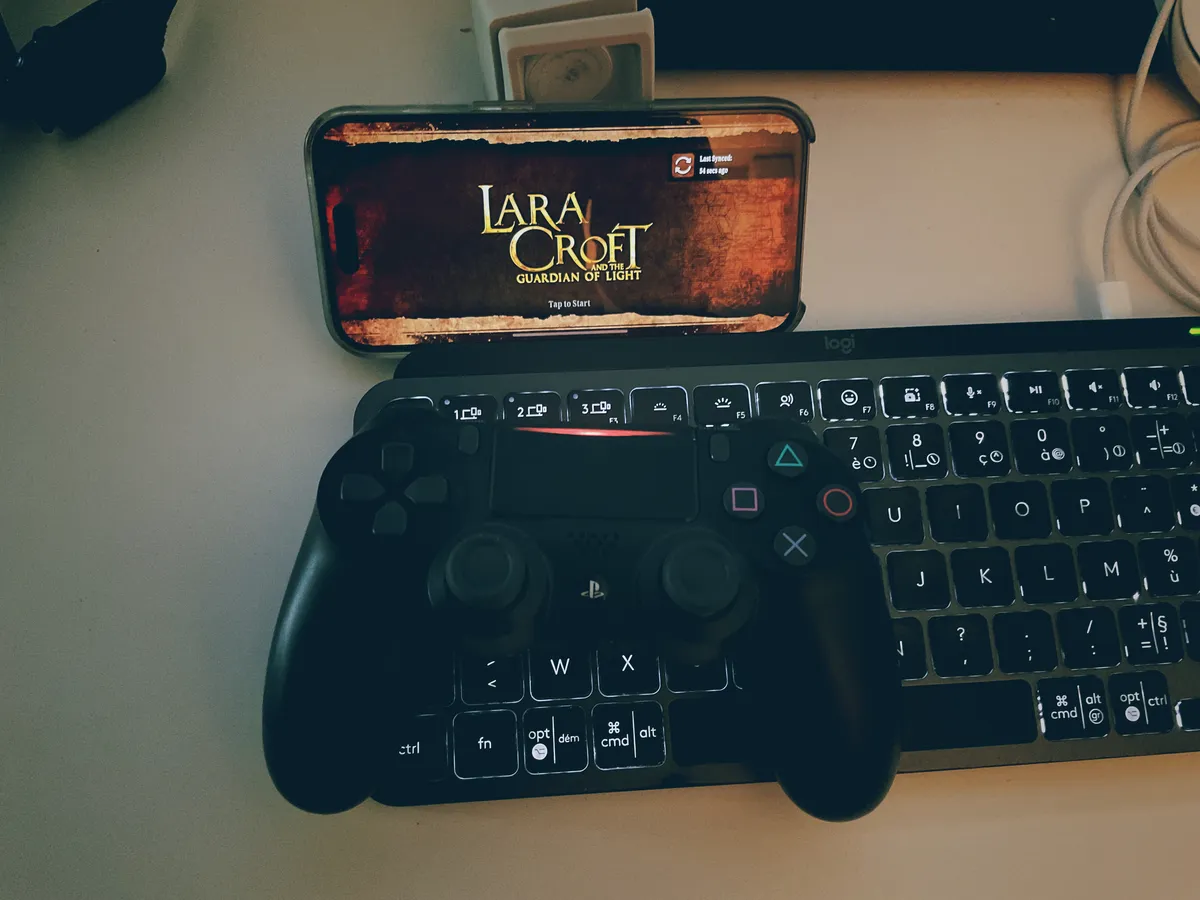 Playing games on iphone with a controller