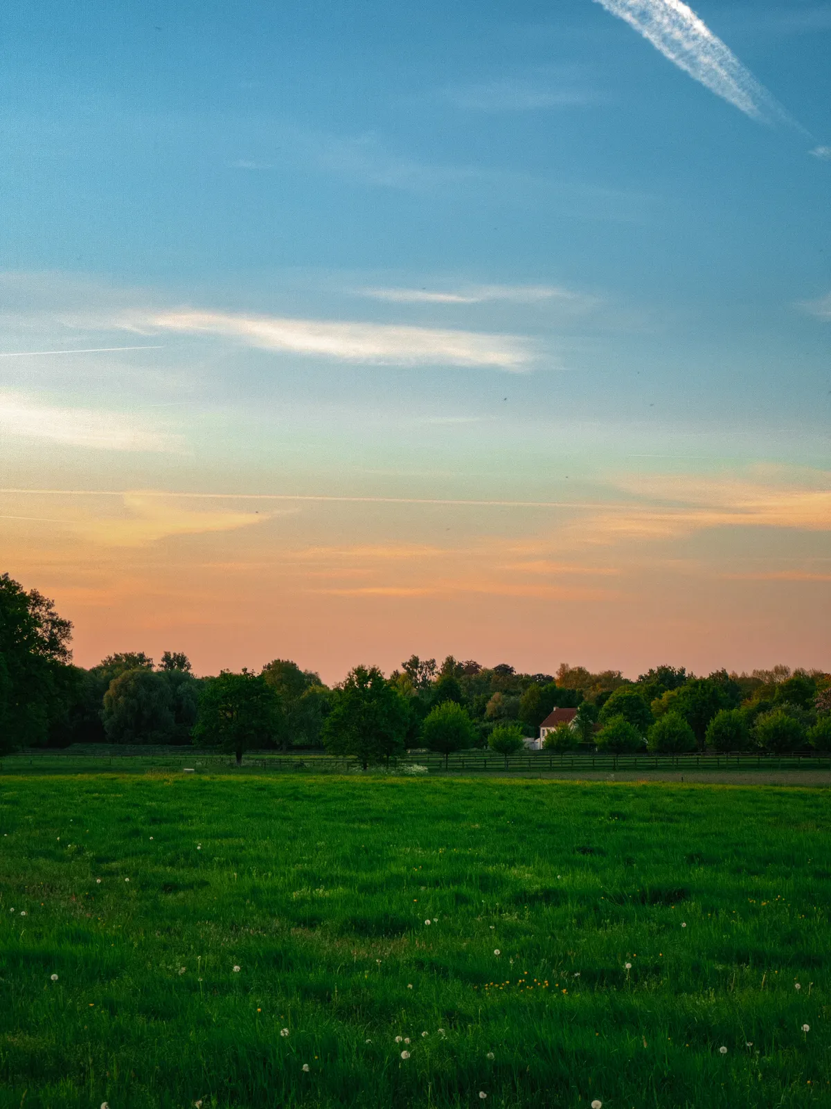 Landscape during sunset