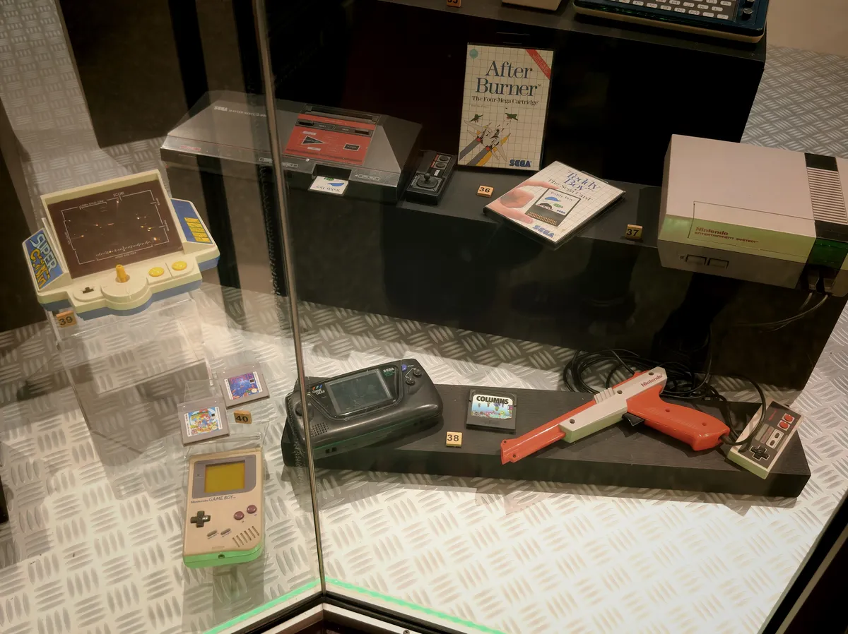 Old computer games at a museum