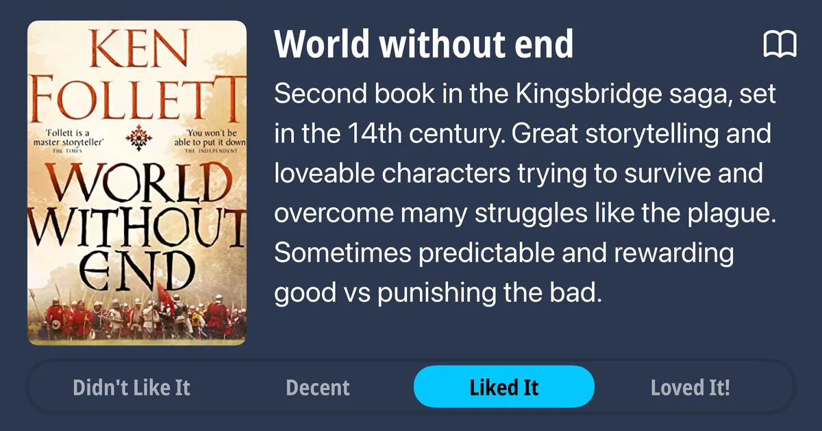 World without end book review