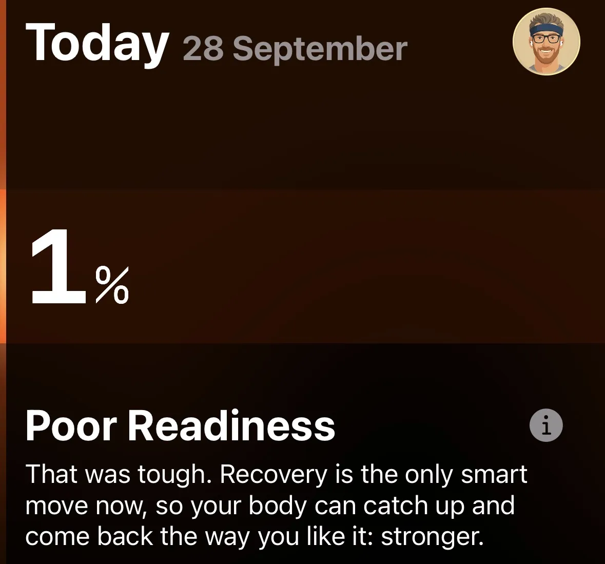 Poor readiness score