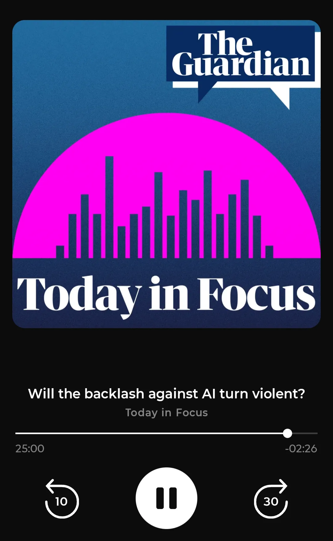 Screenshot of the artwork from The Guardian's Today in Focus