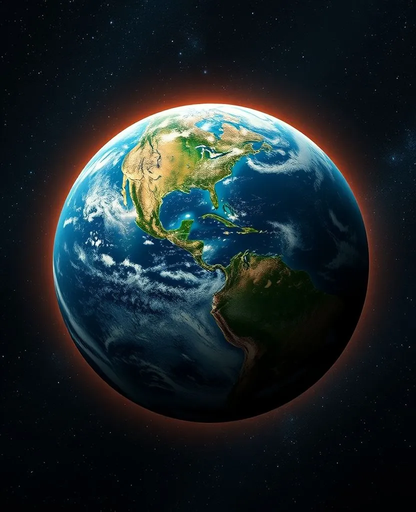 The shape of earth before labels.