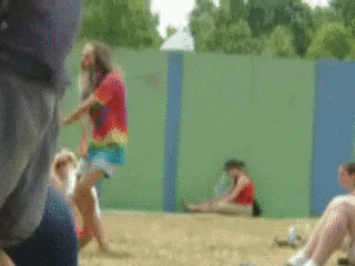 Hippie dancing