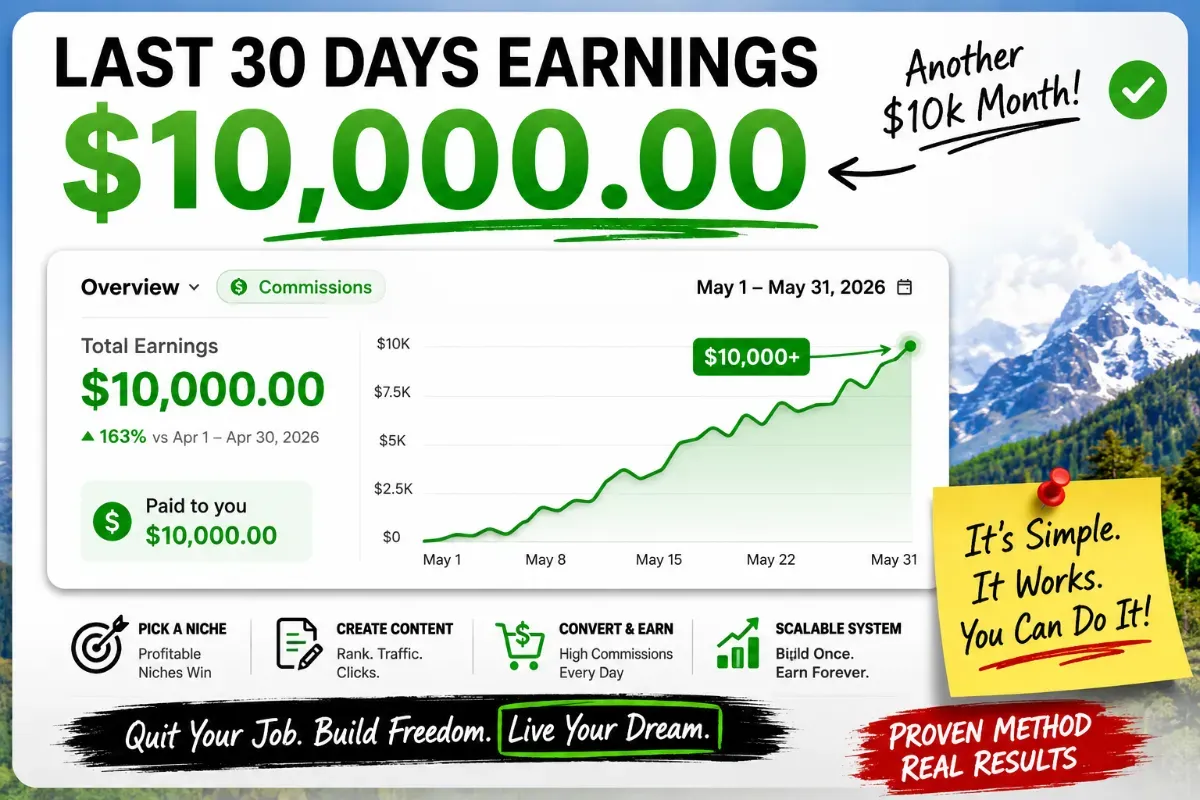AI generated image for a satirical article about affiliate marketing