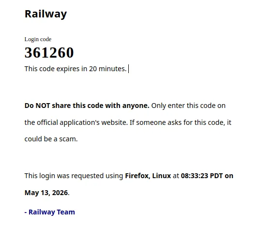 LoginCodeEmail