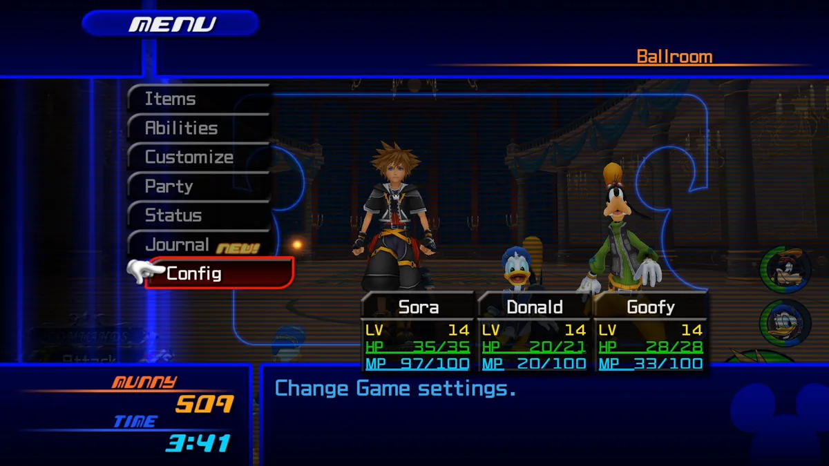 KH2Menu