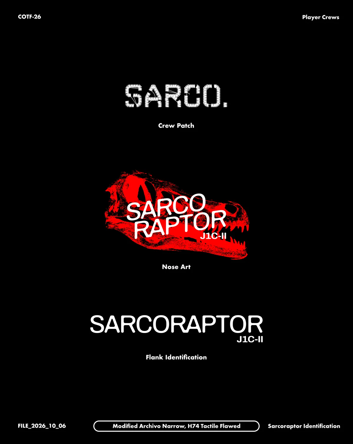 Sarcoraptor Identification